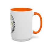God Money Power Accent Coffee Mug — Inspirational Faith & Success Ceramic Mug (11/15 oz)