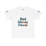Graphic Tee — "God Money Power" Spiritual Streetwear T-Shirt