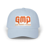 Good Money Power Embroidered Dad Cap — White Casual Baseball Hat