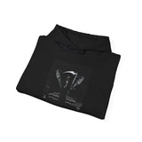 Angel Of Death Hoodie — Gothic Black & White Graphic Sweatshirt