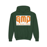 Youth Hoodie — GMP (God Money Power) Bold Orange Logo