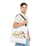 GMP "God Money Power" Gold Logo Tote Bag