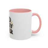 God Money Power Accent Coffee Mug — Inspirational Faith & Prosperity Ceramic Mug (11/15oz)
