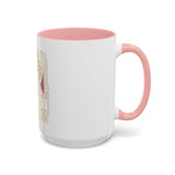 God Money Power Pyramid Accent Coffee Mug — Inspirational Wealth & Faith Ceramic Mug