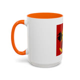 God Money Power Coffee Mug — Bold Red Retro Palm Design (11/15oz)