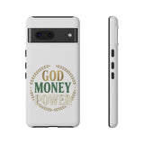 Phone Case — "God Money Power" Inspirational Religious Design