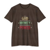 God Money Power T-Shirt – Retro Faith & Hustle Graphic Tee