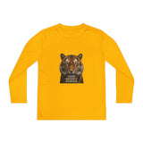 Youth Long Sleeve Tee — Tiger Face 'God • Money • Power' Graphic