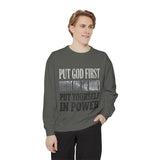 Put God First Hustle For The Money Put Yourself In Power Sweatshirt