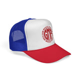 GMP Trucker Hat — God Money Power Retro Logo Mesh Cap