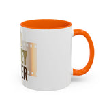 God Money Power Accent Coffee Mug — Motivational Faith & Wealth Ceramic Mug