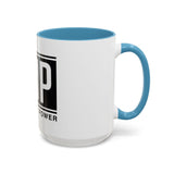 GMP 'God Money Power' Accent Coffee Mug – Bold Black Logo 11/15oz