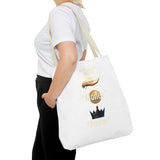 Inspirational 'God, Money, Power' Graphic Tote Bag
