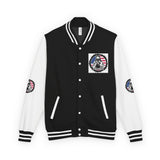 Letterman Jacket — Patriotic 'God Money Power' Graphic Varsity Jacket