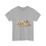 GMP "God Money Power" Tee - Gold Logo Graphic T-Shirt