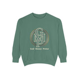 Gold Monogram Logo Sweatshirt — "GMP" Circle Graphic Crewneck