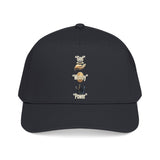 Vertical Wildlife Icons Mid-Profile Baseball Cap — Nature Lover Trucker Hat