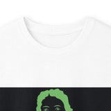 Long Sleeve Tee — Neon Green 'God Money Power' Graphic
