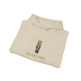 God • Money • Power Hoodie — Gold Block Logo Pullover