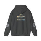 God Money Power Hoodie — Graphic Religious Streetwear Hoodie