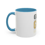 GMP GOD Money Power Accent Coffee Mug — Motivational Office Gift (11/15oz)