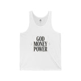 God Money Power Tank Top — Bold Inspirational Faith & Hustle Graphic Tank