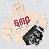 GMP 'God Money Power' Hoodie – Bold Red Logo Fleece Pullover