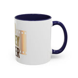 God Money Power Accent Coffee Mug — Motivational Faith & Wealth Ceramic Mug