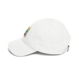 Dad Cap — GOD MONEY POWER Embroidered Tricolor Baseball Hat