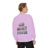 God Money Power Sweatshirt — Religious Inspirational Crewneck
