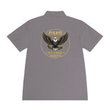 Eagle Logo Polo Shirt — "God Money Power (GMP)" Chest & Back Athletic Polo