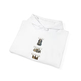 God Money Power- King Crown Hoodie — Vintage Lion & Regal Emblem Graphic