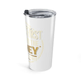 20oz Insulated Tumbler — 'Not Good Time, Hustle For Money' Gold Accent Travel Cup