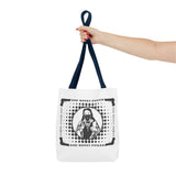 Tote Bag — "God Money Power" Retro Saint Graphic Tote