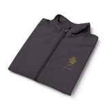 Men's Black Soft Shell Vest with Small Yellow Cartoon Logo — Lightweight Outdoor Workwear