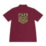 Men's Polo — Gold 3D 'GMP God Money Power' Chest & Back Logo