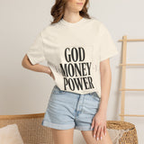 God Money Power T-Shirt — Bold Faith & Hustle Graphic Tee