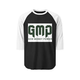GMP 'God Money Power' Raglan Baseball Tee — Faith & Prosperity Graphic Shirt