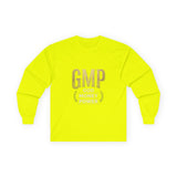 GMP (God Money Power) Long Sleeve Tee — Gold Logo Faith Streetwear