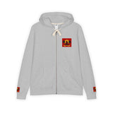 Jesus Palm Tree Hoodie — Faith-Inspired Full-Zip Zip-Up Hoodie