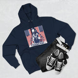 Patriotic 'God Money Power' Hoodie — Americana Flag Graphic Fleece Hoodie