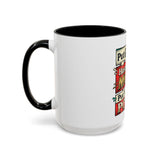 Put GOD First Hustle For The MONEY Accent Coffee Mug — Motivational Faith & Success Gift (11/15 oz)