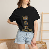God Money Power T-Shirt — Crown & Coins Faith-Inspired Graphic Tee