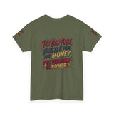 Inspirational Graphic Tee — "Put God First, Hustle for the Money, Put Yourself in Power"