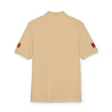 Embroidered Floral Skull Polo