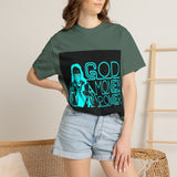 God Money Power T-Shirt — Retro Neon Faith & Hustle Graphic Tee