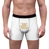 God Money Power Boxer Briefs — Men's Religious Graphic Underwear