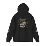 GMP GOD Money Power Hoodie — White Graphic Logo Streetwear Hoodie