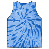 Tie-Dye Tank Top — "God Money Power" Spiritual Graphic Summer Top