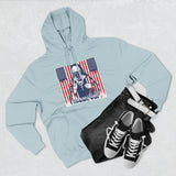 Patriotic 'God Money Power' Hoodie — Americana Flag Graphic Fleece Hoodie